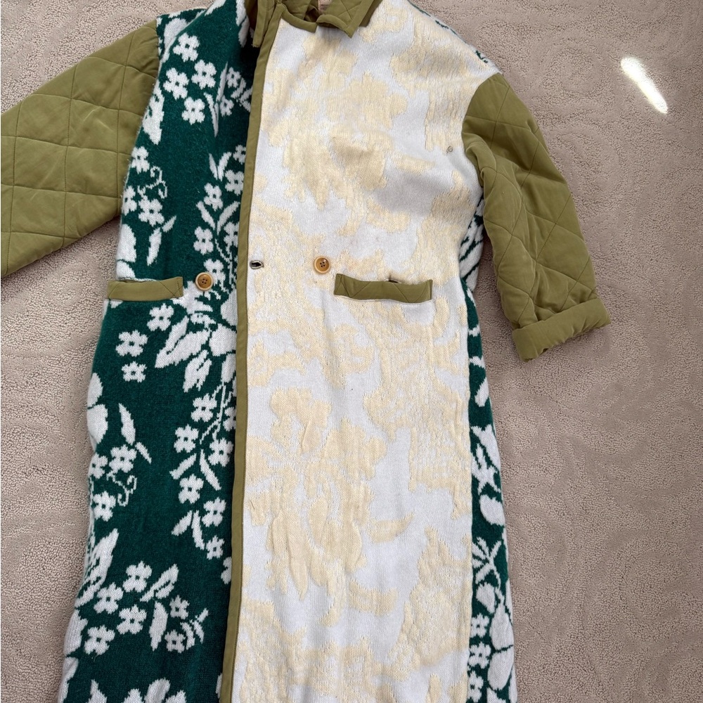 Free People— We The Free Floral Maxi Sweater Coat